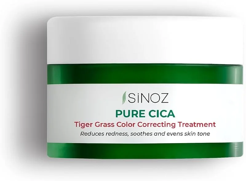 Sinoz Pure Cica Tiger Grass Ton Eşitleyici Yoğun Onarıcı Yatıştırıcı Kızarıklık Karşıtı Yüz Kremi 15 ml — Cilt bakımı