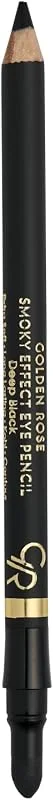 Golden Rose Smoky Effect Eye Pencil No: 01 Deep Black - Sünger Aplikatörlü Siyah Göz Kalemi — Makyaj