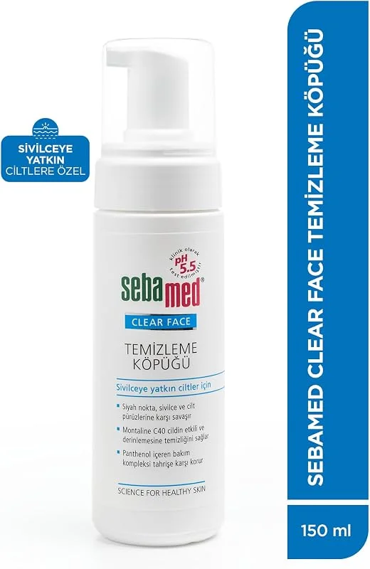 Sebamed Sivilceye Yatkın Yağlı Ciltler İçin Etkili Siyah Nokta Karşıtı Yüz Temizleme Köpüğü 150 ml — Cilt bakımı