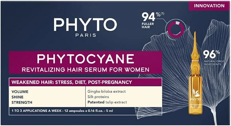 Phyto Phytocyane Kadın Tipi Dönemsel Saç Dökülmesine Karşı Bakım Serumu, 12 X 5Ml — Saç bakımı