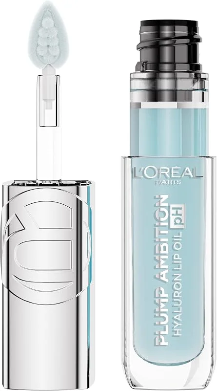 L'Oreal Cosmetics Plump Ambition Hyaluron Lip Oil pH Dudak Parlatıcısı - 113 Icy Blue — Makyaj