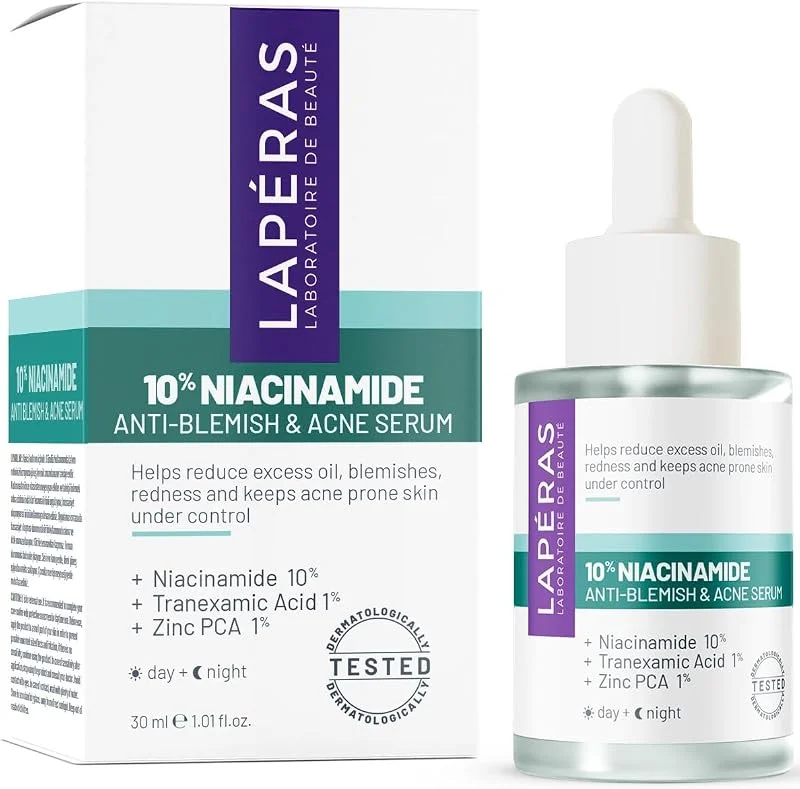 10% Niacinamide 1% Tranexamic Acid 1% Zinc PCA Anti-Blemish Serum, Gözenek Sıkılaştırıcı Bariyer Onarıcı Cilt Bakım Serumu, 30 ml — Cilt bakımı
