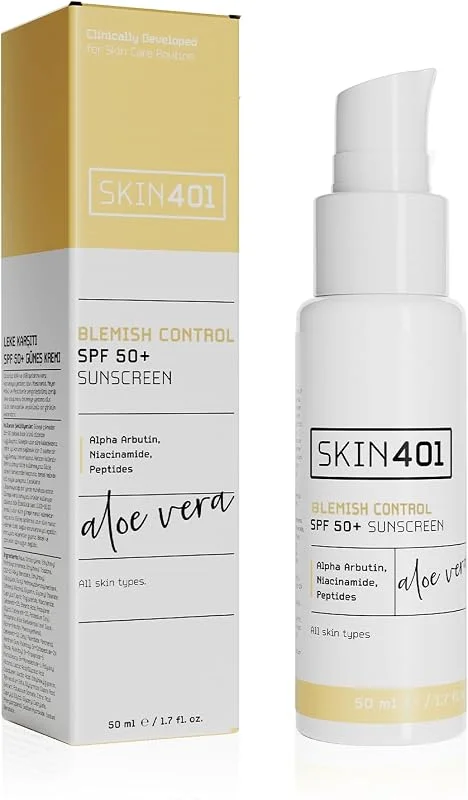 Skin401 SPF 50+ Aloe Vera Nemlendiricili Güneş Kremi 50 ml — Cilt bakımı