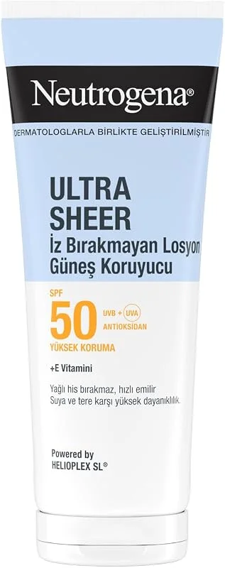 Neutrogena Ultra Sheer Nemlendirici Güneş Koruyucu Losyon SPF50 200 ml — Cilt bakımı
