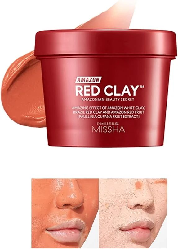 MISSHA Gözenekli Ciltler İçin Amazon Kili Maskesi 110ML Amazon Red Clay Pore Mask — Cilt bakımı