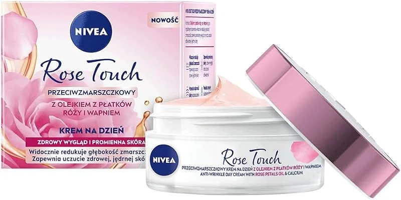 NIVEA Aqua Rose Kırışıklık Karşıtı Gündüz Yüz Bakım Kremi 50ml, Kalsiyum, İnce Çizgi Görünümü, Sıkı Cilt — Cilt bakımı