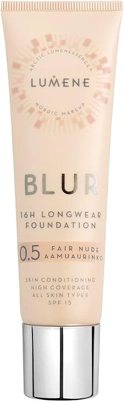 LUMENE Blur 16H Longwear Foundation Spf15 16 Saat Kalıcı Fondöten Spf15 Fair Nude — Makyaj