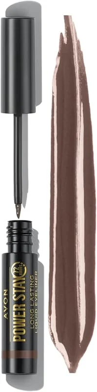 Avon Power Stay Uzun Süre Kalıcı Likit Eyeliner Chocolate Brown — Makyaj