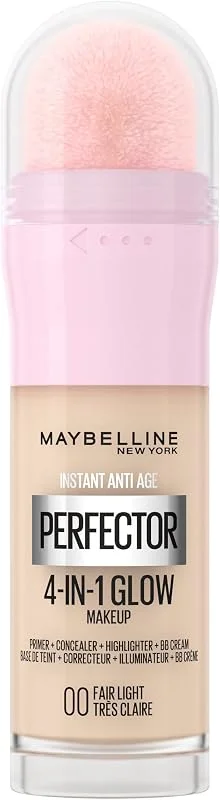 MAYBELLINE Instant Perfector Glow 4 Etki 1 Arada Fondöten- 00 Fair Light — Makyaj