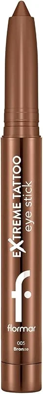 Flormar Extreme Tattoo Işıltılı Asansörlü Kalemtıraşlı Jel Göz Kalemi & Far Stick - 005 Bronze — Makyaj