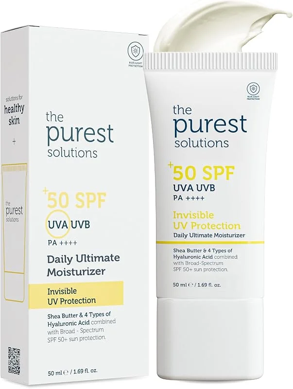 The Purest Solutions, Yüksek Koruma ve Nemlendirici Etkili Güneş Koruyucu Krem SPF 50, 50 ml — Cilt bakımı