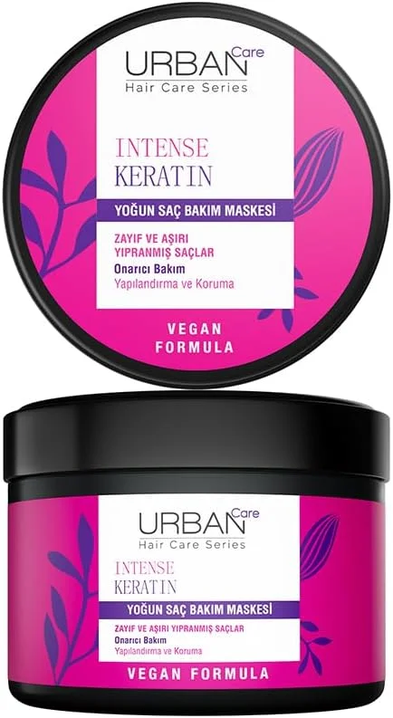 URBAN Care Intense Keratin Aşırı Yıpranmış Saçlara Özel Yoğun Saç Bakım Maskesi 230 ml- Vegan — Saç bakımı