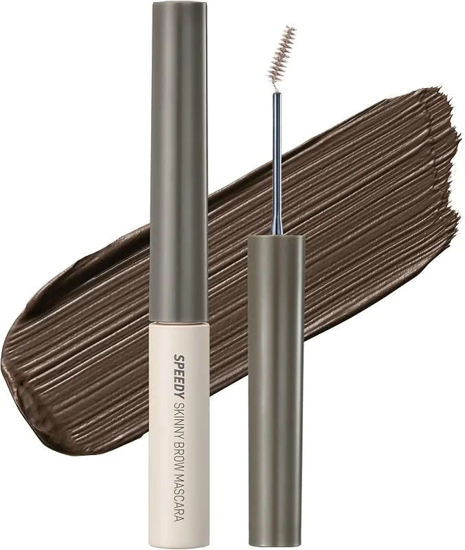 Peripera Renklendirici ve Sabitleyici Kaş Maskarası Speedy Skinny Brow Mascara 01 Cool Gray — Makyaj
