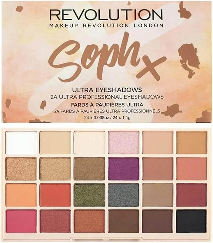 Revolution Sophx Far Paleti, 24 Renk, Renkli — Makyaj