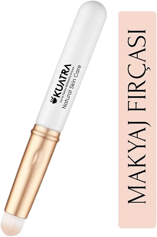 Çok Amaçlı Makyaj Fırçası, Yumuşak Sentetik Kıllı, Kapaklı ve Kompakt Tasarım, Göz Farı Ruj Allık Highlighter ve Concealer Fırçası