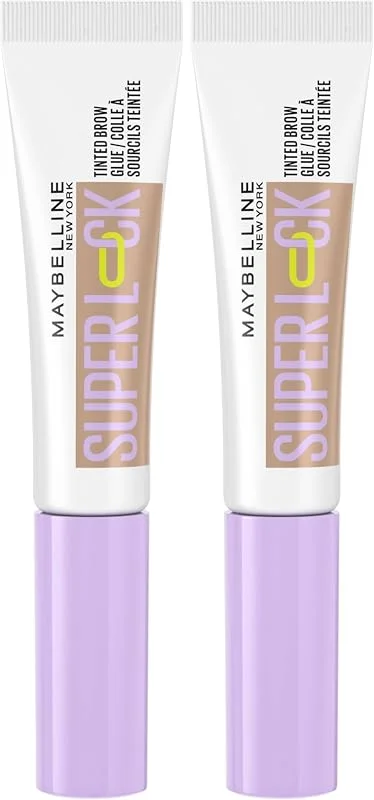 MAYBELLINE Super Lock Brow Glue Kaş Sabitleyici Maskara - Taupe (2 paketi) — Makyaj