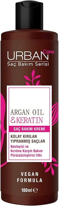 Urban Care Argan Oil&Keratin Saç Kremi, 100 ML — Saç bakımı