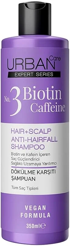 Urban Care Expert No.3 Biotin & Caffeine Dökülme Karşıtı Saç Bakım Şampuanı 350 ml -Vegan — Saç bakımı
