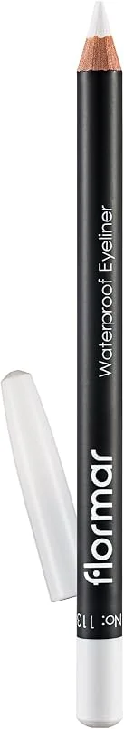Flormar Suya Dayanıklı Mat Göz Kalemi (BEYAZ) - Waterproof Eyeliner - 113 Pure White - 8690604109135 — Makyaj
