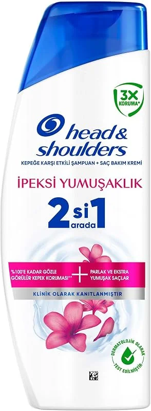 Head & Shoulders İpeksi Yumuşaklık 2'si 1 Arada Kepeğe Karşı Etkili Şampuan 300ml — Saç bakımı