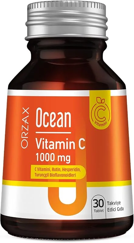 Ocean C Vitamini 1000 mg + Bioflavonoidler Antioksidan içeren Takviye Edici Gıda (1 x 30 tablet) — Gıda takviyesi