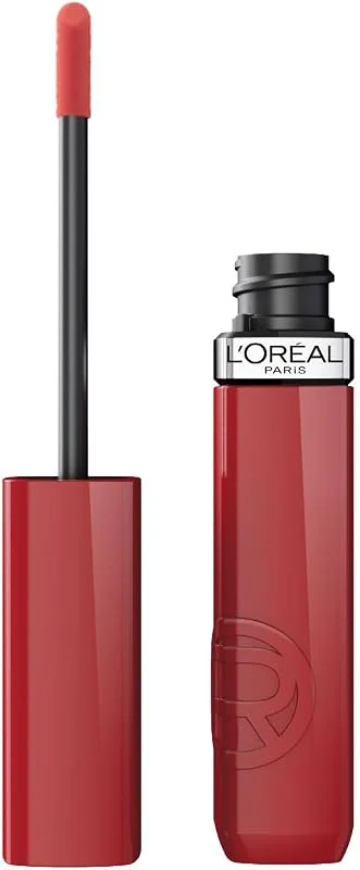 L'Oreal Paris Infaillible Laque Resistance Likit Parlak Ruj - 215 Drunk in Rose — Makyaj