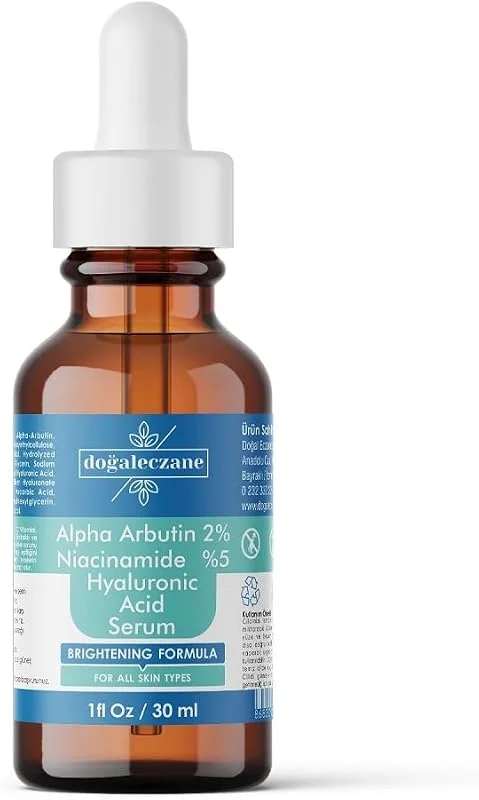 doğal eczane Lekeli Ciltler İçin Aydınlatıcı Yüz Serumu Niacinamide 5% + Alpha Arbutin 2% Hyaluronic Acid 30 ml. — Cilt bakımı