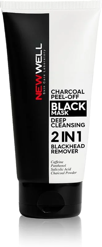 New Well Charcoal Peel-Off Black Mask Soyulabilir Siyah Maske 150 Ml, T1222 — Cilt bakımı