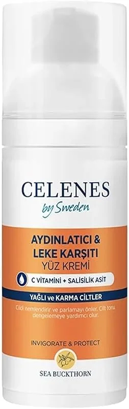 Celenes By Sweden Sea Buckthorn Dengeleyici Yüz Bakım Kremi Yağlı, Karma Ciltler 50 ml — Cilt bakımı