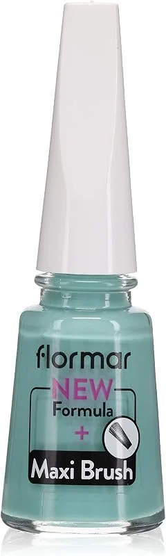 Flormar Nail Enamel Yüksek Pigmentli & Parlak Bitişli Oje Fne-424 Bluısh Green — Makyaj