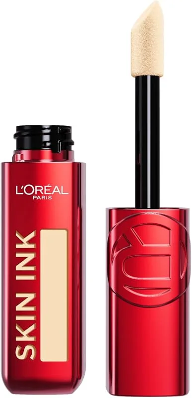 L'OREAL PARIS Skin Ink Gün Boyu Kapatıcı Fondöten - Sıcak Alt Ton 100 — Makyaj