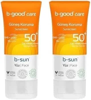Yüz Güneş Kremi Spf50 plus 50 ml (2 paketi) — Cilt bakımı