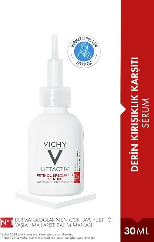 Vichy Liftactiv Retinol Specialist Serum, 30 ml, Derin Kırışıklık Karşıtı — Cilt bakımı