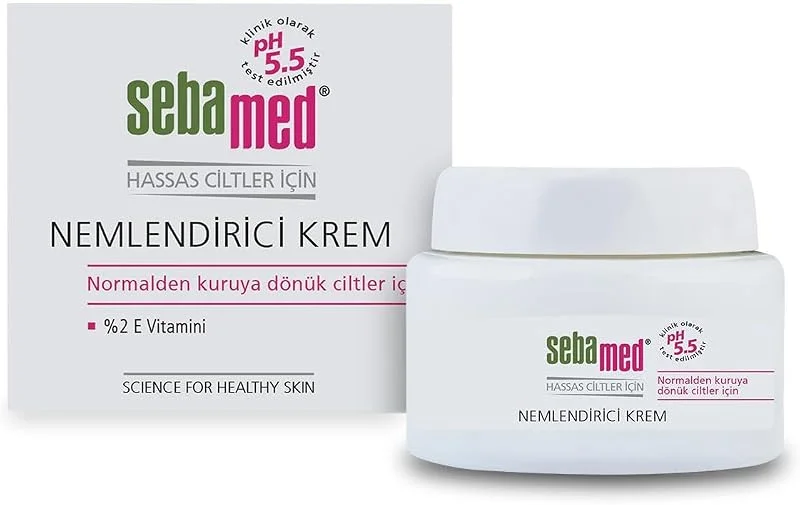 Sebamed%2 Vitamin E İçeren Nemlendirici Yüz ve Boyun Cilt Bakım Kremi – Günlük Bakım - 75 ml — Cilt bakımı