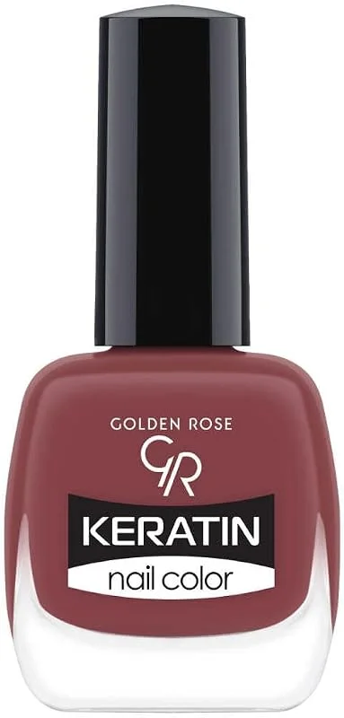 Golden Rose Keratin Nail Color No: 121 - Keratin İçerikli Güçlendirici Parlak Oje — Makyaj