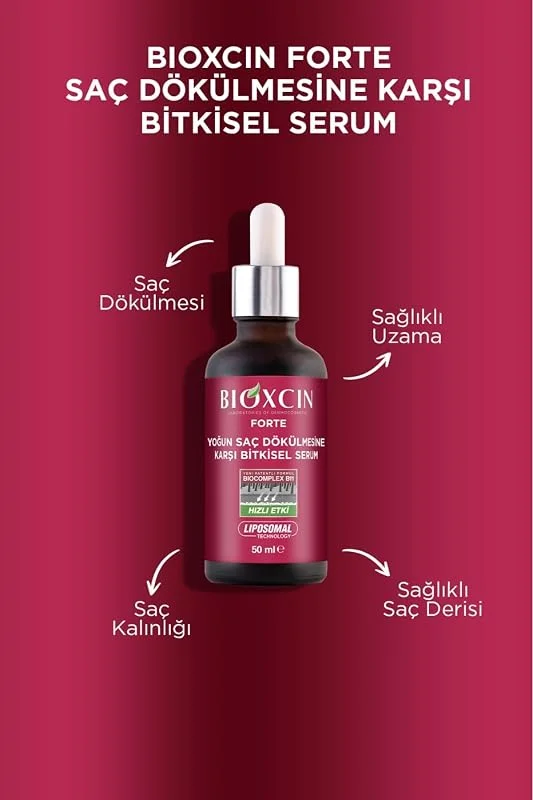 Bioxcin Forte Yoğun Saç Dökülmesine Karşı Bitkisel Serum, 50 ml — Saç bakımı