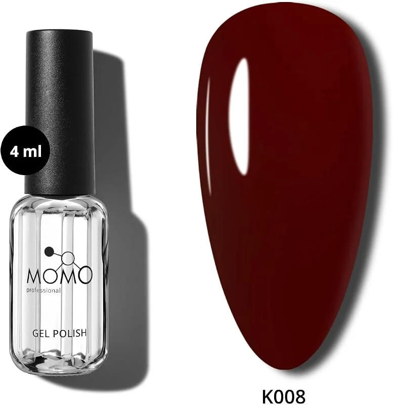 MOMO professional Kalıcı Oje K008 Şarap Bordo 4 ml — Makyaj