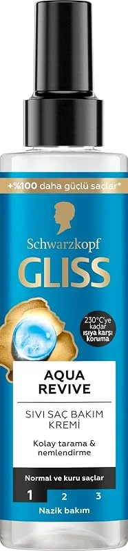 Gliss Aqua Revive Nemlendirici Sıvı Saç Bakım Kremi 200 ml — Saç bakımı