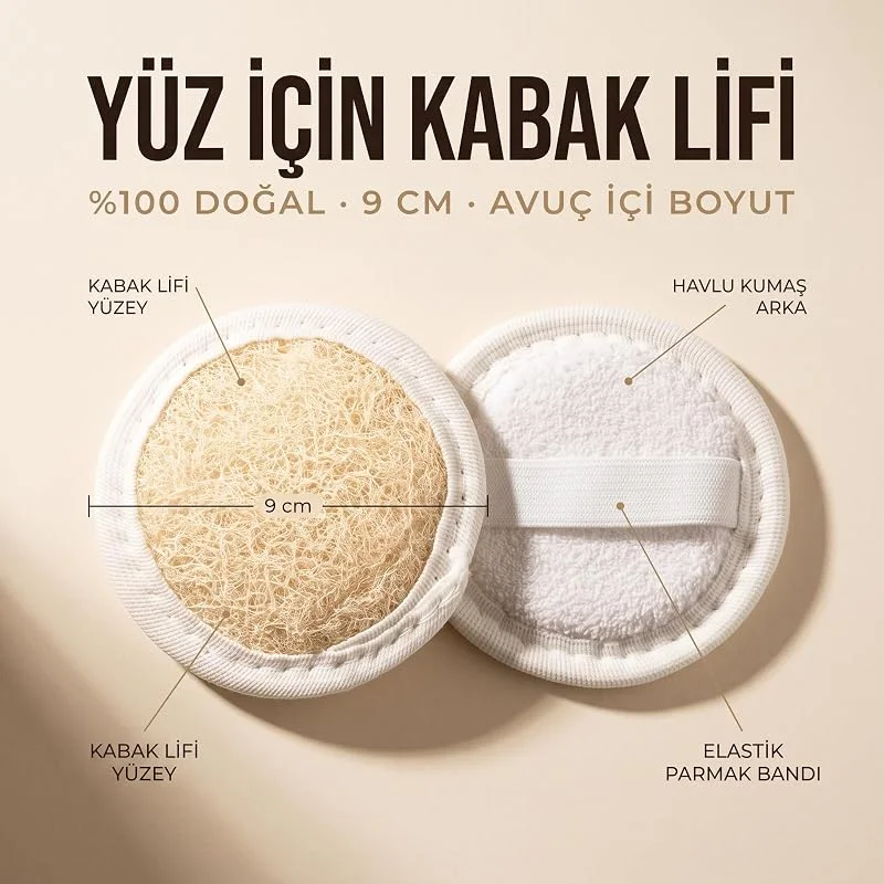 Anatolia Soap 1978 Kabak Yüz Doğal Lifler Peeling Temizleyici Arındırıcı. 1 Adet. — Cilt bakımı