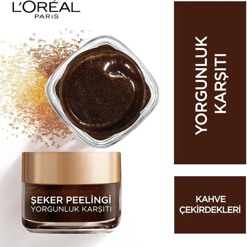 L'Oréal Paris Şeker Peelingi Yorgunluk Karşıtı 50 ml (1 x 50 ml) — Cilt bakımı