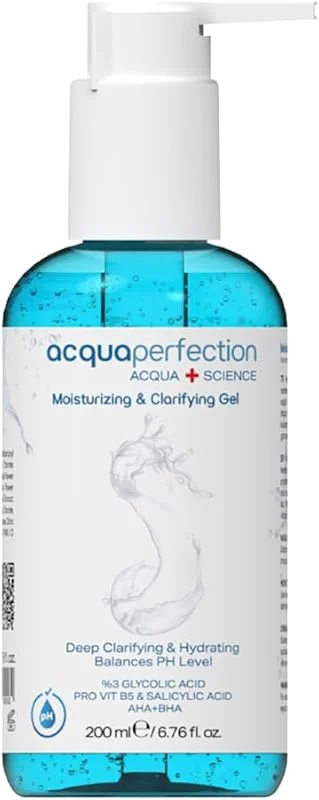Acqua Perfection Nemlendirici ve Temizleyici Yüz Temizleme Jeli 200ml Arındırıcı Siyah Nokta Akne Karşıtı Leke Açıcı — Cilt bakımı