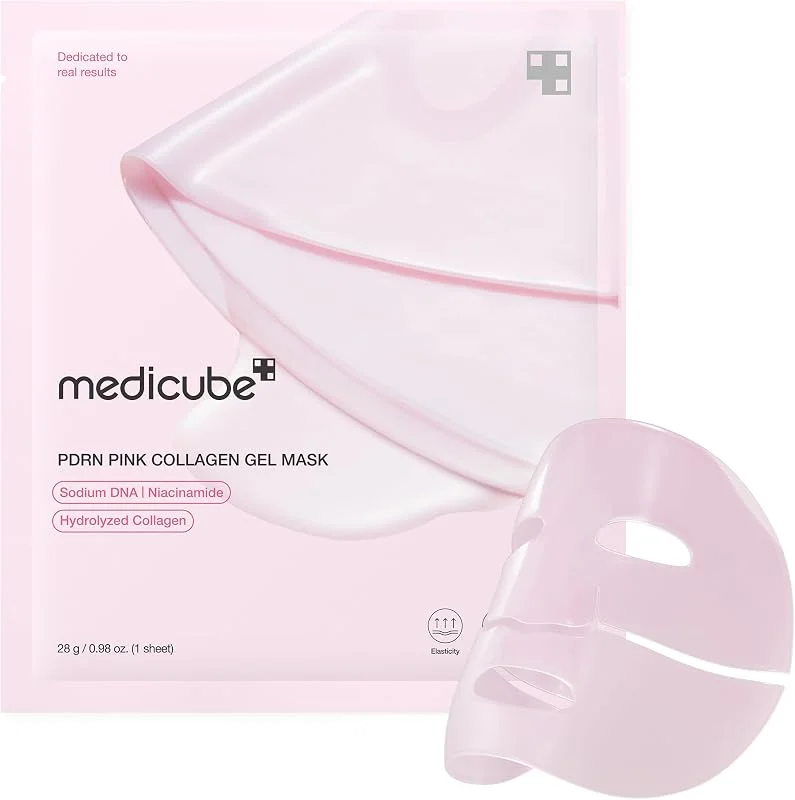 Medicube PDRN Pink Collagen Gel Mask - 48 Saat Elastikiyet Koruyucu ve Besleyici Kolajenli Jel Maske 28gr — Cilt bakımı