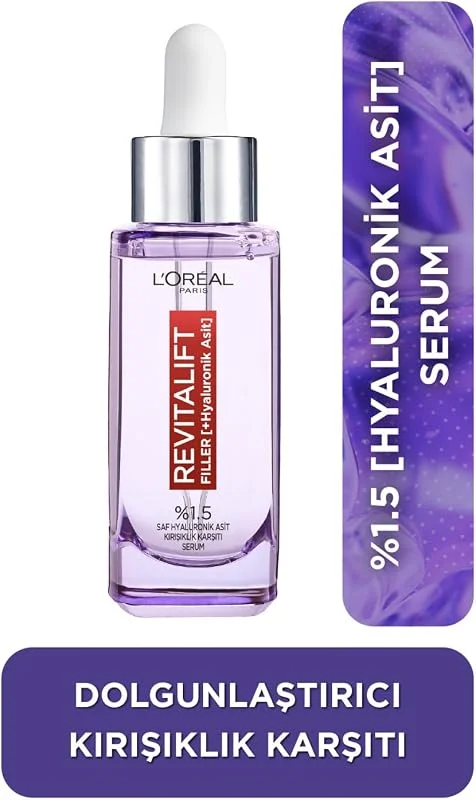 L'Oreal Paris Revitalift Filler %1.5 Saf Hyaluronik Asit İçeren Kırışıklık Karşıtı Serum 30 ml — Cilt bakımı