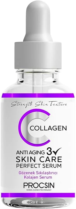 PROCSIN Anti-Aging Kolajen Serum, Kırışıklık Karşıtı & Gözenek Sıkılaştırıcı, Yaşlanma Karşıtı & Cilt Yenileyici, Günlük Bakım, 20 ML — Cilt bakımı