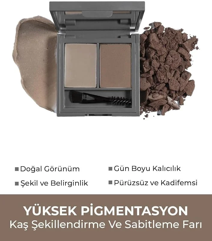 ALIX AVIEN Şekillendirici, Belirginleştirici Koyu Kahve Kaş Sabitleme Farı-perfect Fix Brow Palette 703 Brown — Makyaj
