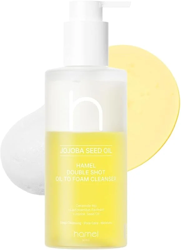 Jojoba Seed Oil Double Shot Foam Cleanser Çift Fazlı Temizleyici Kore 200ml — Cilt bakımı