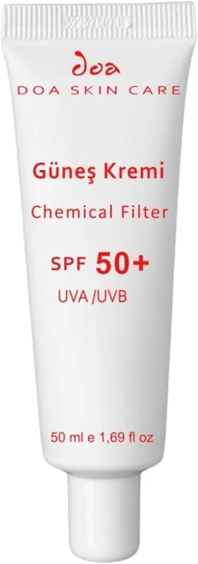 Doa Skin Care Chemical Filter Güneş Kremi SPF50+ (50ml) - Nemlendirici Etkili — Cilt bakımı