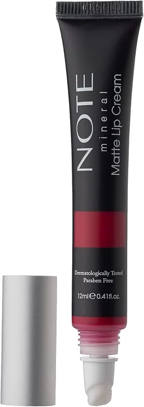 Note Cosmetics Mineral Matte Lip Cream 06 Go Red Yarı Mat Bitişli Likit Ruj, Kırmızı — Makyaj