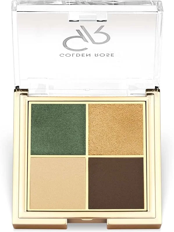 Golden Rose Quattro Eyeshadow Palette - 02 Royal Jungle - Dörtlü Far Paleti — Makyaj