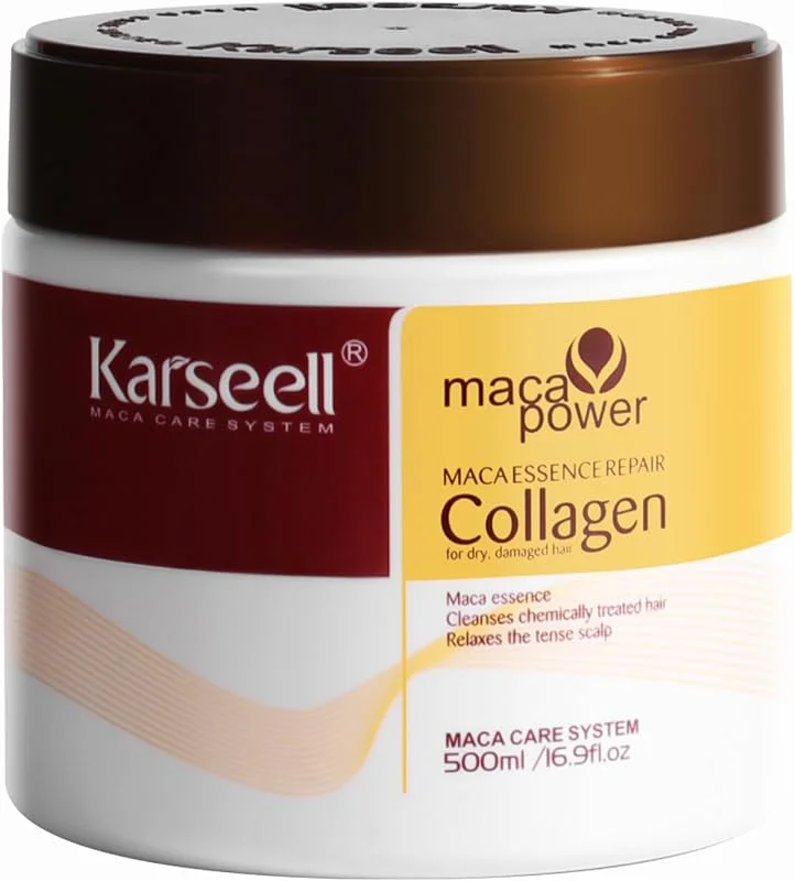 Karseell Kolajen Saç Bakım Maskesi Maca Özü Onarıcı Repair Kolajen Saç Maskesi 500 ml — Saç bakımı